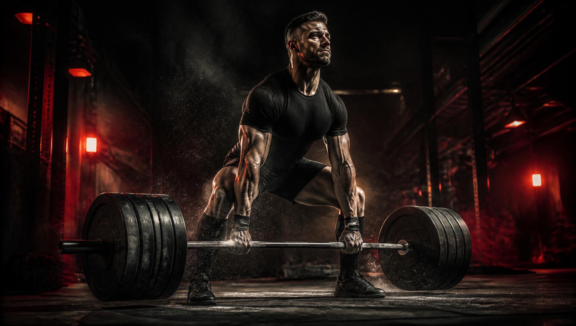 Athlete deadlifting in No Mercy Athletics gear